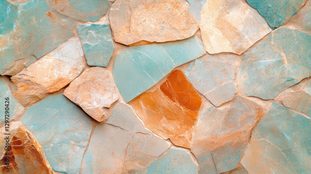 Poster natural quartzite background with brecciated texture for artistic and design use