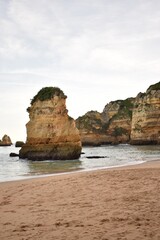 Large rocks off the Atlantic coast in Portugal