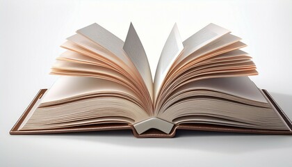 Fototapeta premium open book isolated on white