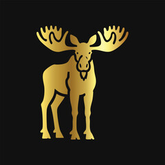 Creative Moose Logo Illustration
