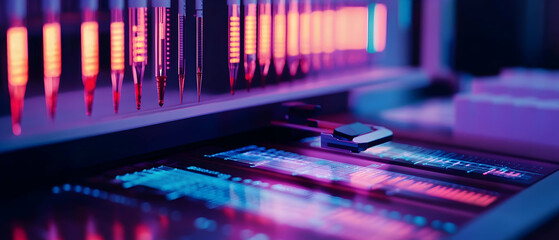 DNA sequencing machine emphasizing biotechnology advancements  -