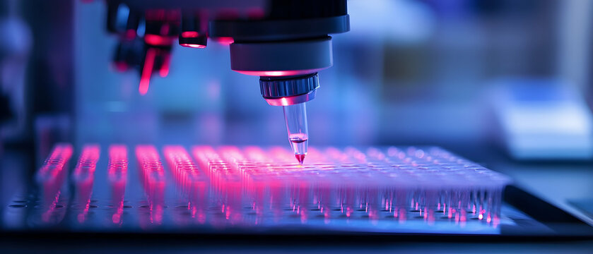 DNA sequencing machine emphasizing biotechnology advancements  -