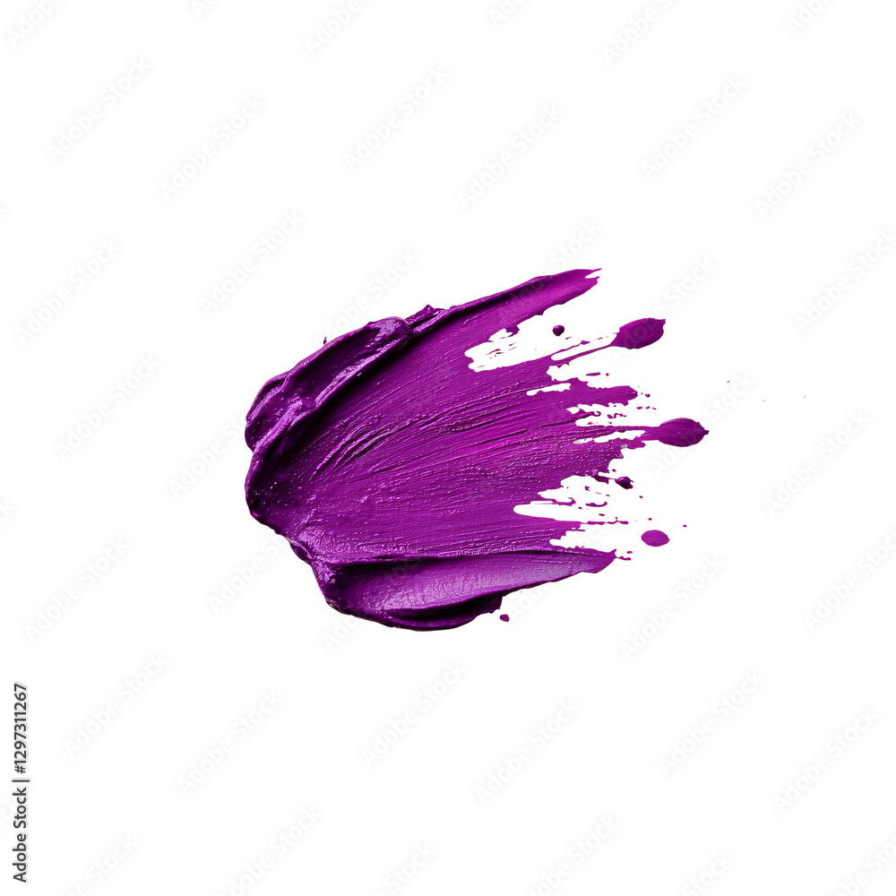 Poster vibrant purple paint splash creating artistic and dynamic effect. this colorful design element is pe