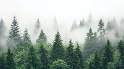 Fog in the forest