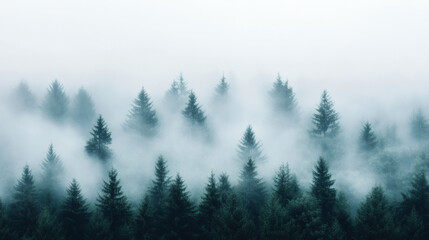 Fototapeta premium Fog in the forest