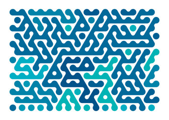 Abstract Colorful Hexagonal Pattern
