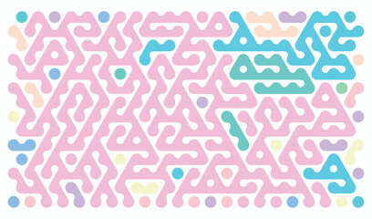 Abstract Colorful Hexagonal Pattern