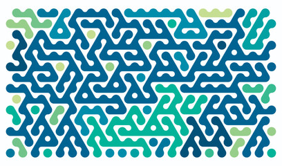 Abstract Colorful Hexagonal Pattern