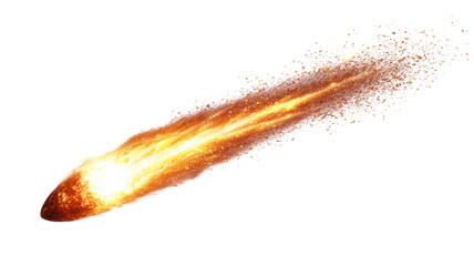 Fototapeta premium Meteor png isolated in 3d transparent using for presentation.