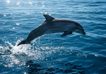 Fototapeta premium dolphin jumping out of water