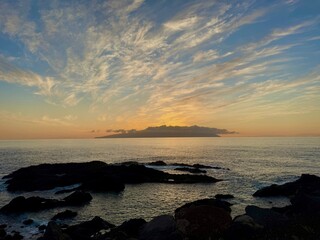Obraz premium Sunset over La Gamora Tenerife Canary Islands