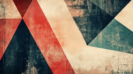 Vibrant geometric abstract background with colorful overlapping shapes, modern artistic texture, and dynamic angular composition for digital design, branding, and creative projects