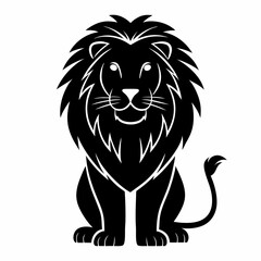 Obraz premium a majestic lion illustration, showcasing strength, power, and royalty vector illustration