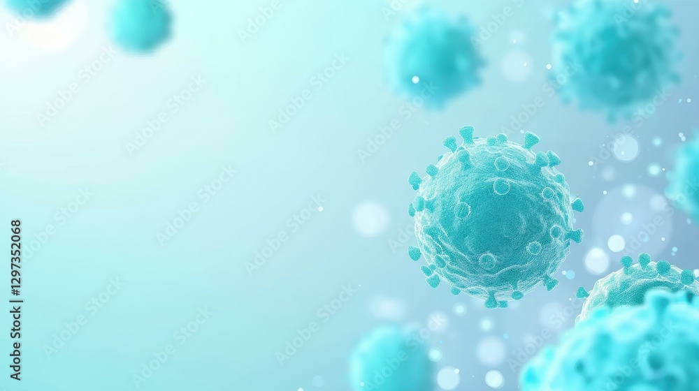 Poster a vivid abstract background that symbolizes the connection between health and science, highlighting 
