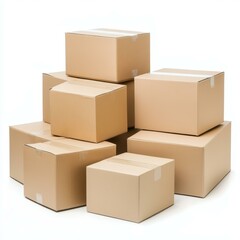 Sturdy cardboard boxes ideal for storage, moving, or crafting. Lightweight, versatile, and easy to store when not in use.