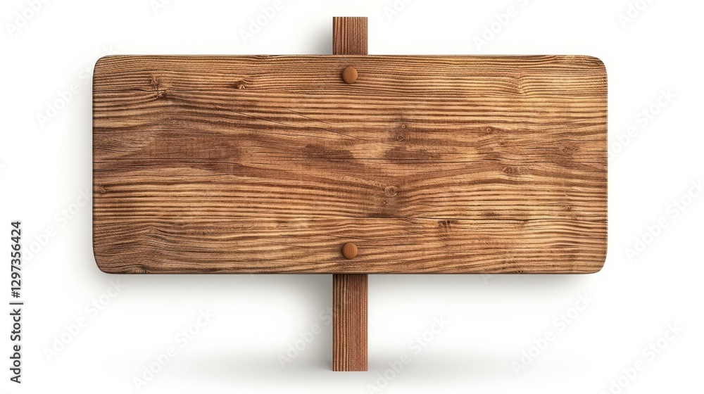 Poster create your own design with this empty wooden signboard, perfect for highlighting your message again