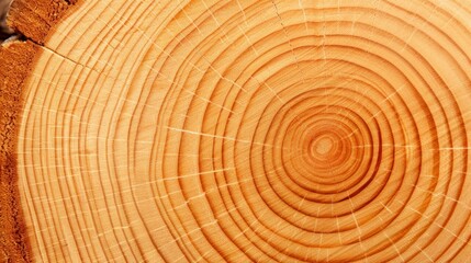 Fototapeta premium Explore the stunning detail of tree rings on this wooden background, showcasing natures art in every groove and line.