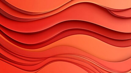 Abstract 3D Render: Crimson Wave Pattern Design AI Generated
