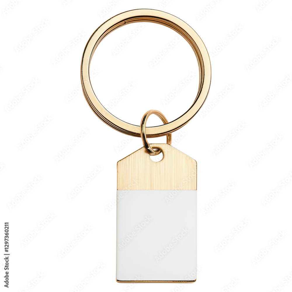 Poster compact keychain usb flash drive for data storage , isolated on transparent background