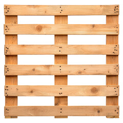 Wooden pallets for sturdy and transportation needs , isolated on transparent background