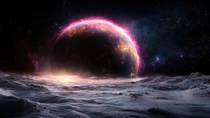 Alien Planet Sunrise Landscape (1)