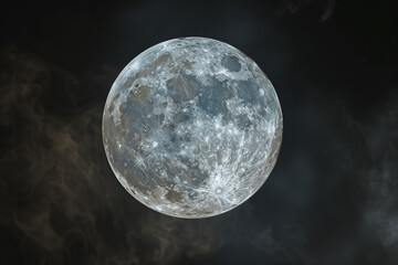 Themooninthesky in cartoon style of an animated film pioneer animated GIFs blue and white glaze effect high resolution high detail black background circular shape