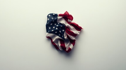 Happy 4th of July Text with Subtle Red Gradient on White Background