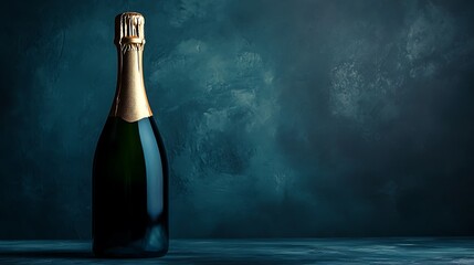 Champagne Bottle in a Moody Dark Environment / ムーディーで暗い環境のシャンパンボトル