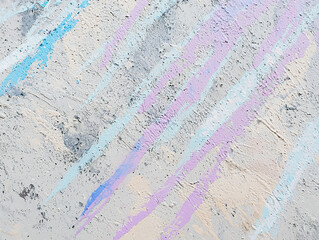 Abstract pastel painting with brushstrokes on textured surface.