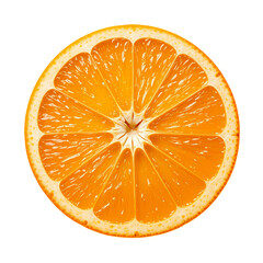 Juicy Orange Slice: Vitamin C, Healthy Fruit isolated on transparent background
