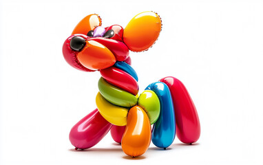 Balloon Dog Sculpture in Vibrant Colors