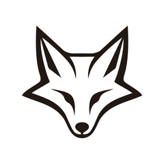 A modern and minimalist fox logo symbolizing agility, intelligence, and adaptability. Perfect for branding, tech, sports, and creative industries.