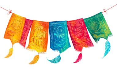 Festive Bengali Banner with Intricate Designs