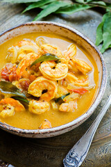 Spicy shrimp curry