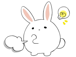 うさぎ ひらめき