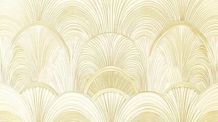 Vector abstract art deco luxury pattern, golden vintage artistic background with geometric shapes, archs and swirls. Linear retro ornament, gatsby card.
