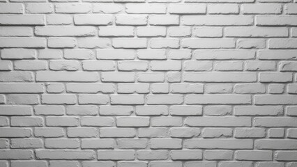 A grey brick wall with a uniform pattern of rectangular bricks.