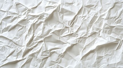Fototapeta premium A close up of a crumpled white piece of paper