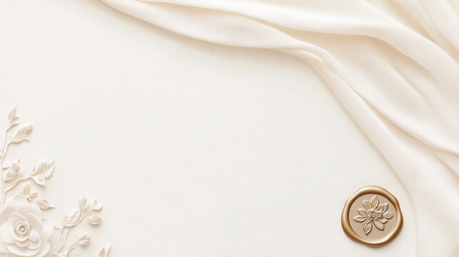 Vintage floral wedding invitation template with romantic design elements for elegant celebrations