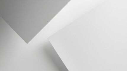Minimalistic blank notebook on gray background
