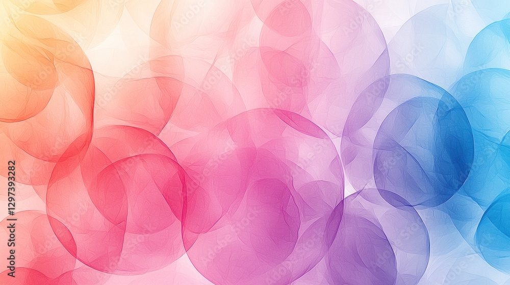 Poster colorful abstract background with soft curves and gradients
