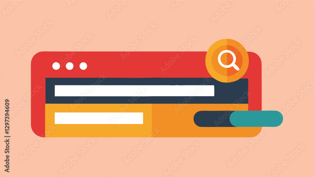 Leinwandbilder interactive vector illustration of a modern search interface with sliders and controls set against a
