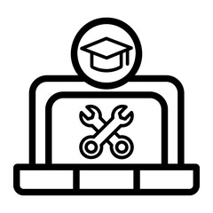 education Line Icon