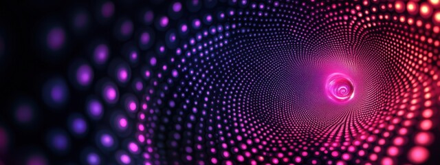 Abstract Pink Purple Swirling Light Tunnel Digital Art Background