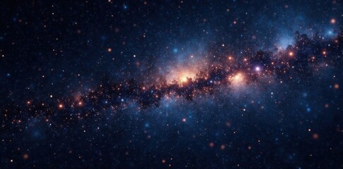 Obraz premium Dark celestial scene with sparkling stars on a black canvas, darkening sky, stars