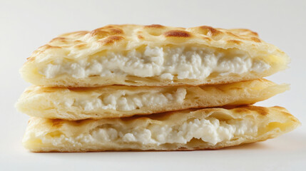 Delicious cottage cheese flatbread stack - culinary delight for baking enthusiasts