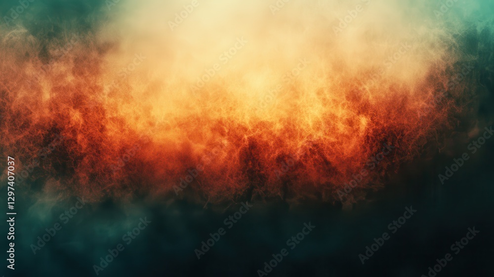 Poster colorful abstract swirl of orange and blue light in a vivid display of warmth and energy creating a 