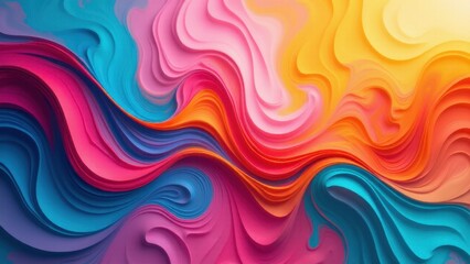 Vibrant abstract art with swirling colors, perfect for a vinyl cover.