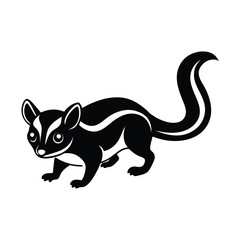 squirrel on a branch vector 