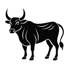 vector illustration of a bull